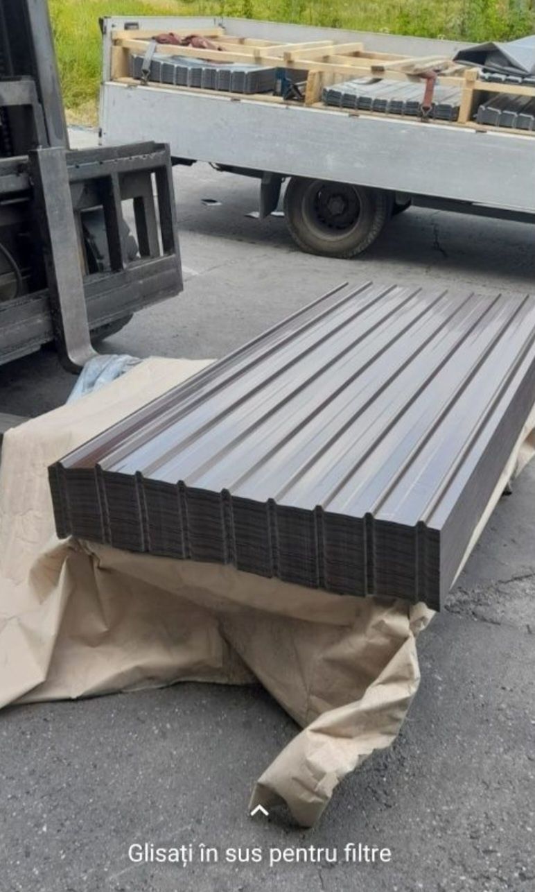 Tabla cutata colorată și zincată