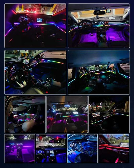 Kit lumini ambientale auto premium 18in1, Simphony , Neon Acrilic
