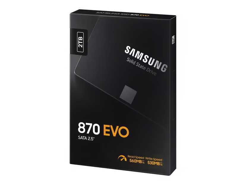 SSD SAMSUNG 870 EVO 2TB Sata III model MZ-77E2T0B/EU Nou Sigilat