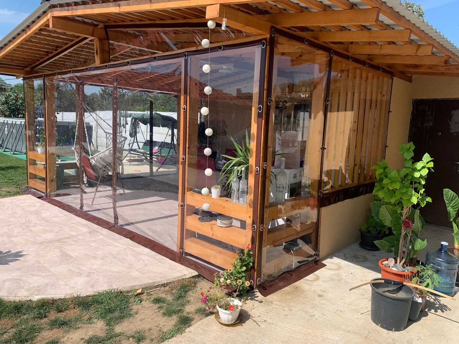 Inchidere terase si foisoare cu folie transparentra PVC Cristal 0.8mm