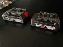 2 оригинални батерии Bosch 18V 2.0Ah