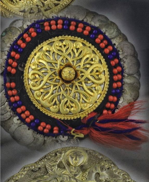Уникален Възрожденски филигранен накит,тепелък,живачна позлата