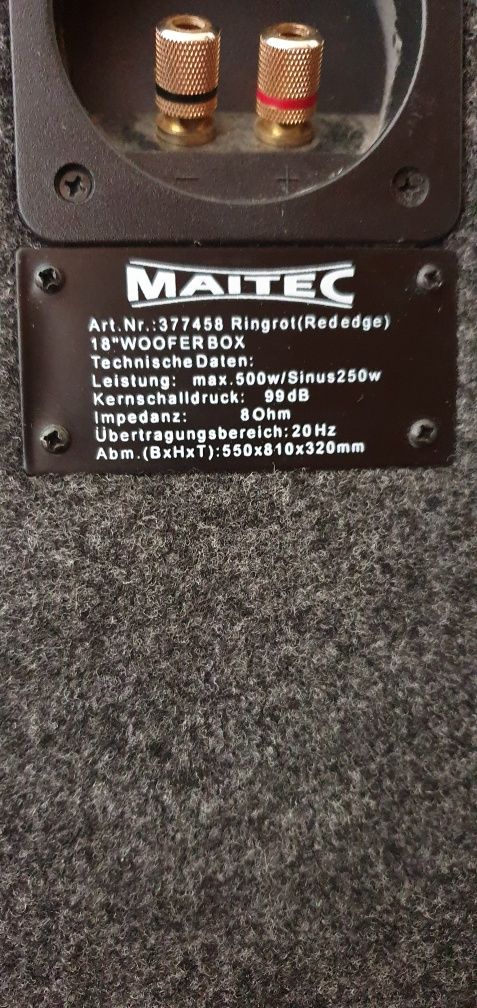 Vând boxe MAITEC 500W