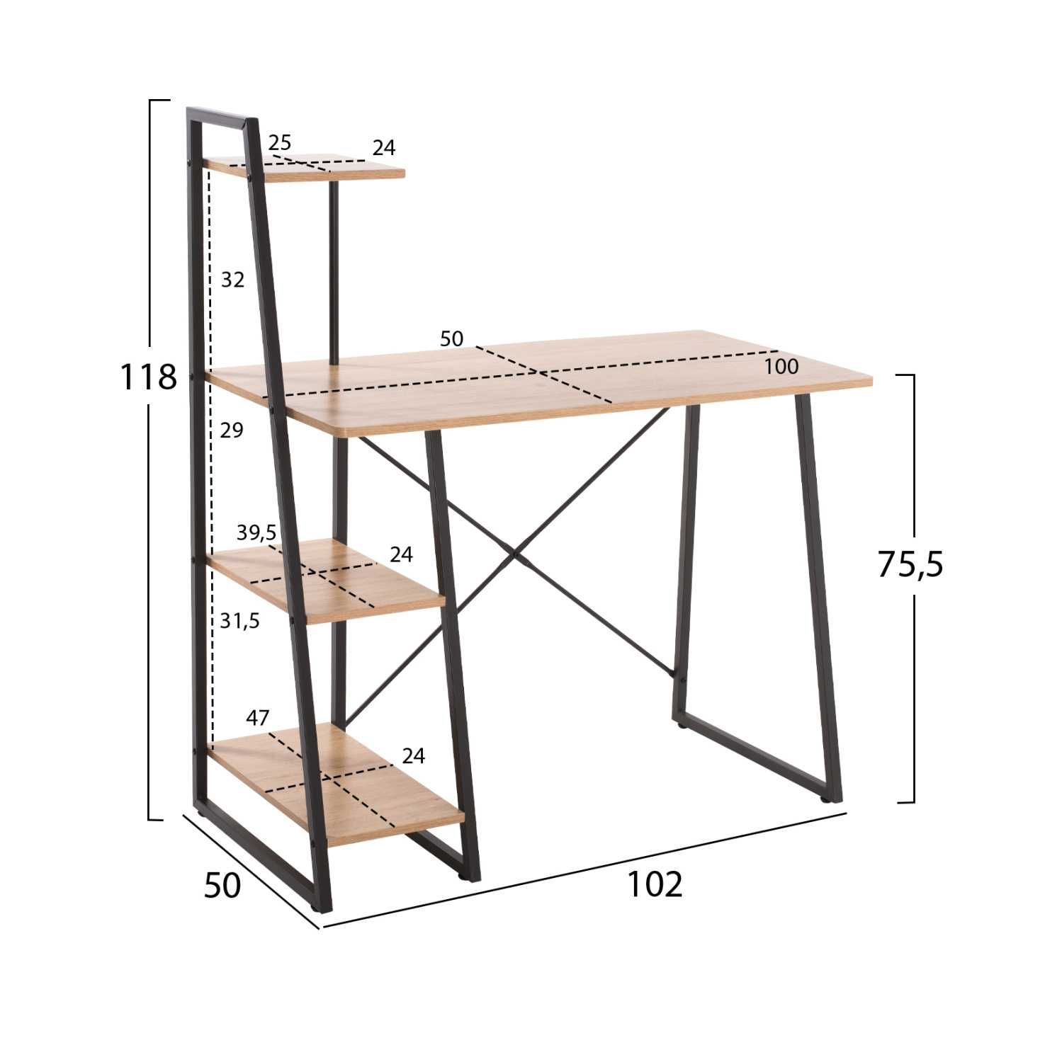 Стилно и практично офис бюро MADARA HM9316 - MDF плот