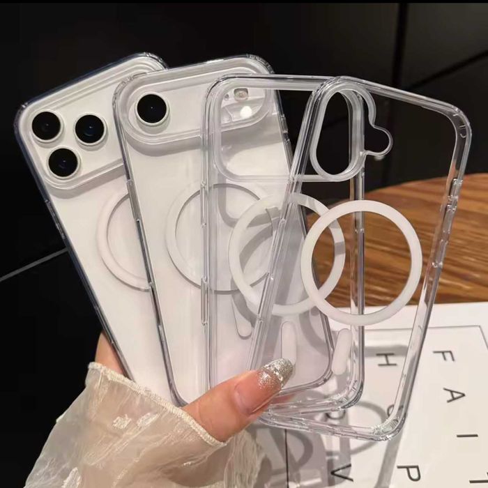 Husa transparenta MagSafe pt iPhone Air / 17 / 17 Pro / 17 Pro Max