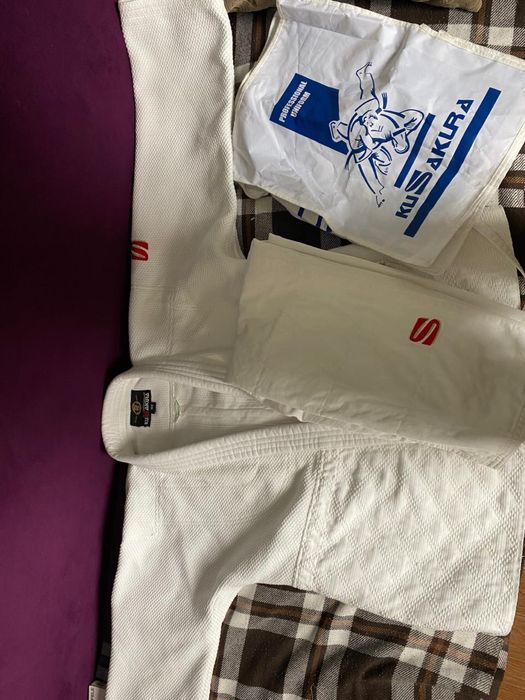 Кимано белое дзюдо сакура 165