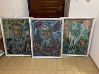 Продам картины Гумарова "Слушая Альфреда Шнитке триптих", "Аз есмь"