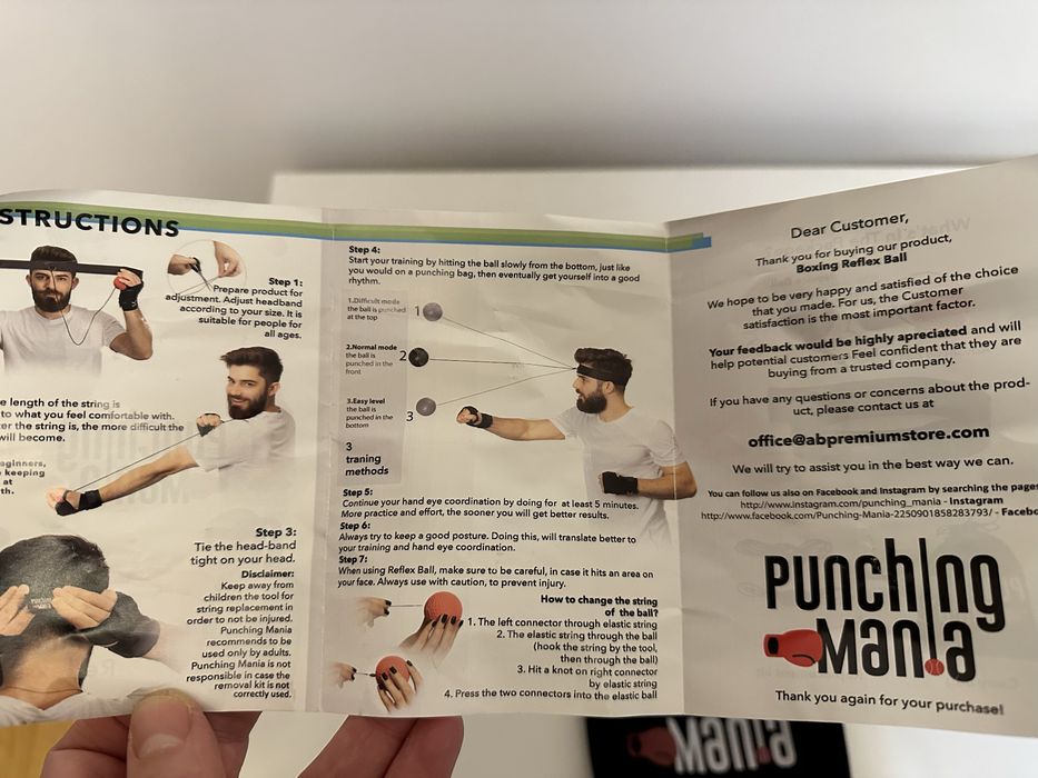 Reflex boxing ball/minge de box antrenament box, adulti si copii