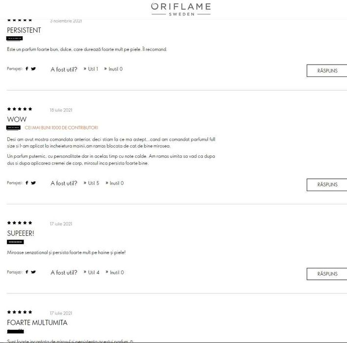 Apa de parfum .SE Swedish Experience Blazing Warmth, 75 ml (Oriflame)