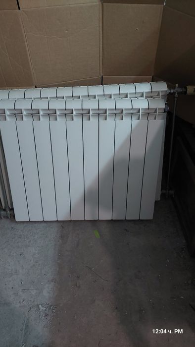 Алуминиеви радиатори с 10 глидера и кранчета