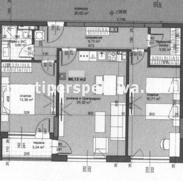 реф.16956 Чисто нов, среден етаж, АКТ 16-Тракия/Пощата!