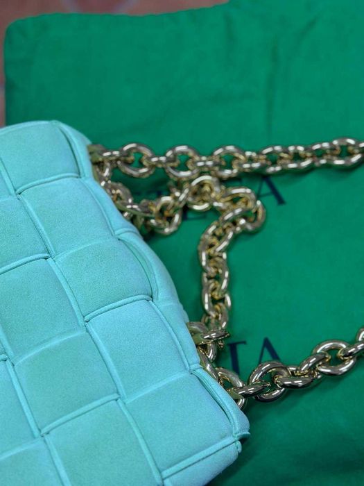 Geanta Bottega Veneta Chain Cassette Suede -A-