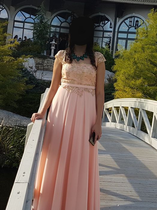 Rochie de seara, lunga, din voal