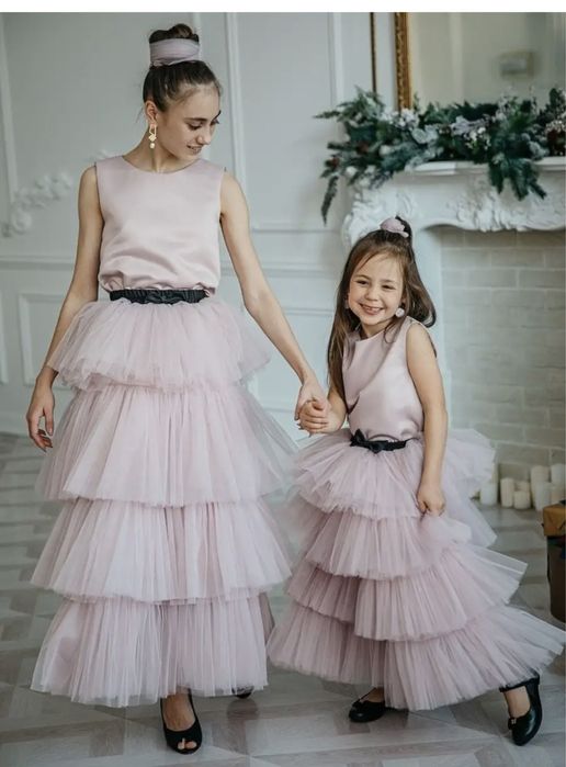 Платье нарядное (костюм топ+юбка)