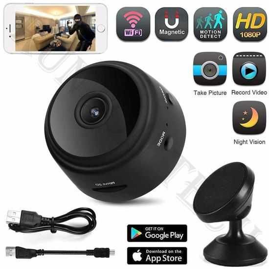 Мини DVR WiFi FULL HD камера за външно и вътрешно - шпионска камера