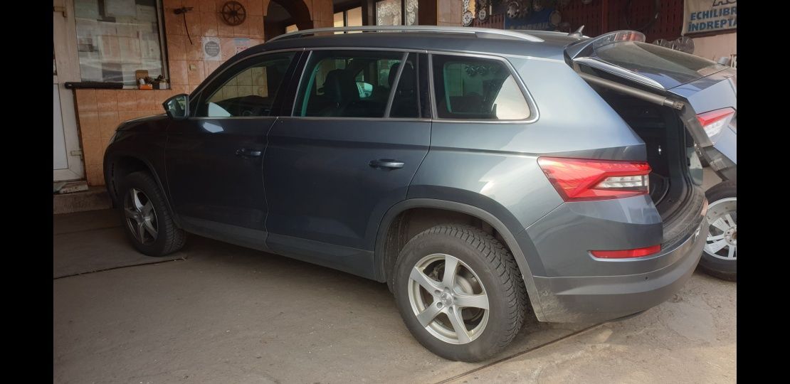 Jante Skoda Kodiaq cu anvelope de iarnă.