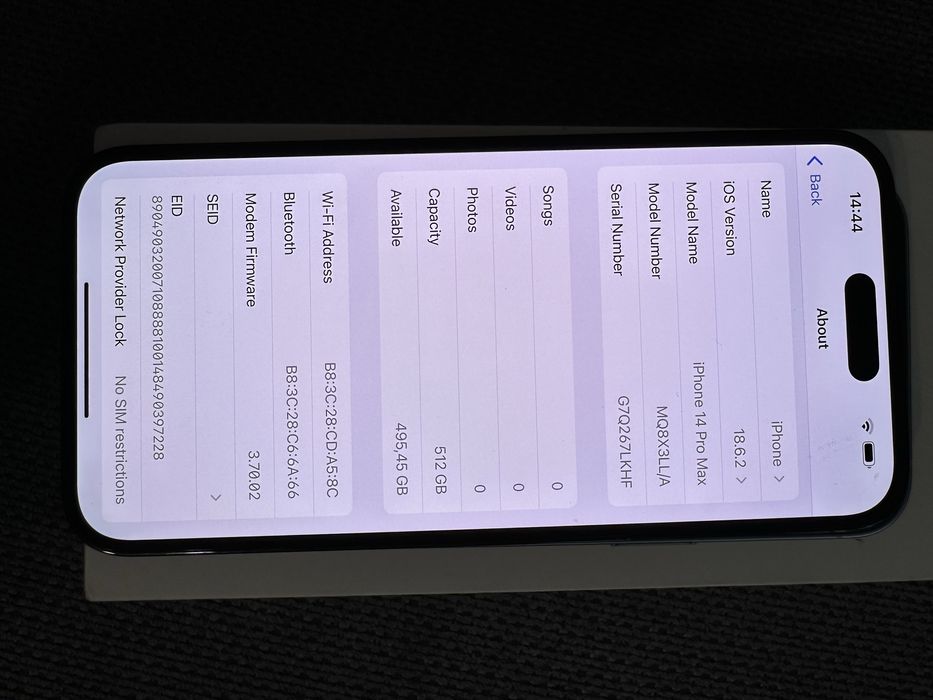 Apple Iphone 14 Pro Max 512gb Black esim