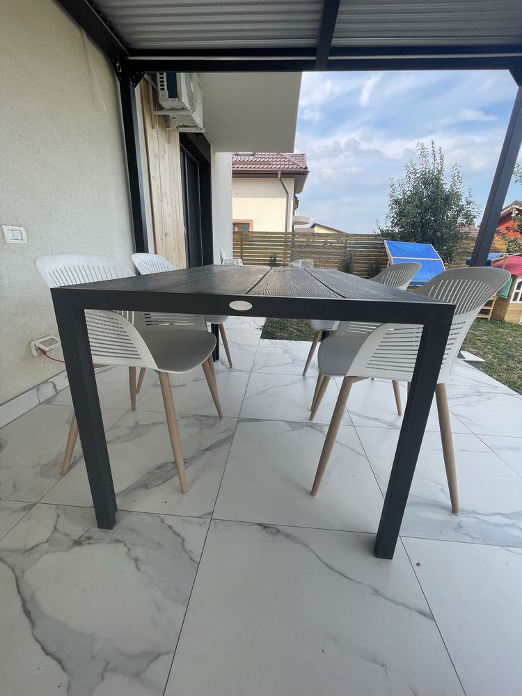 Set terasa cu scaune si masa de aluminiu JYSK