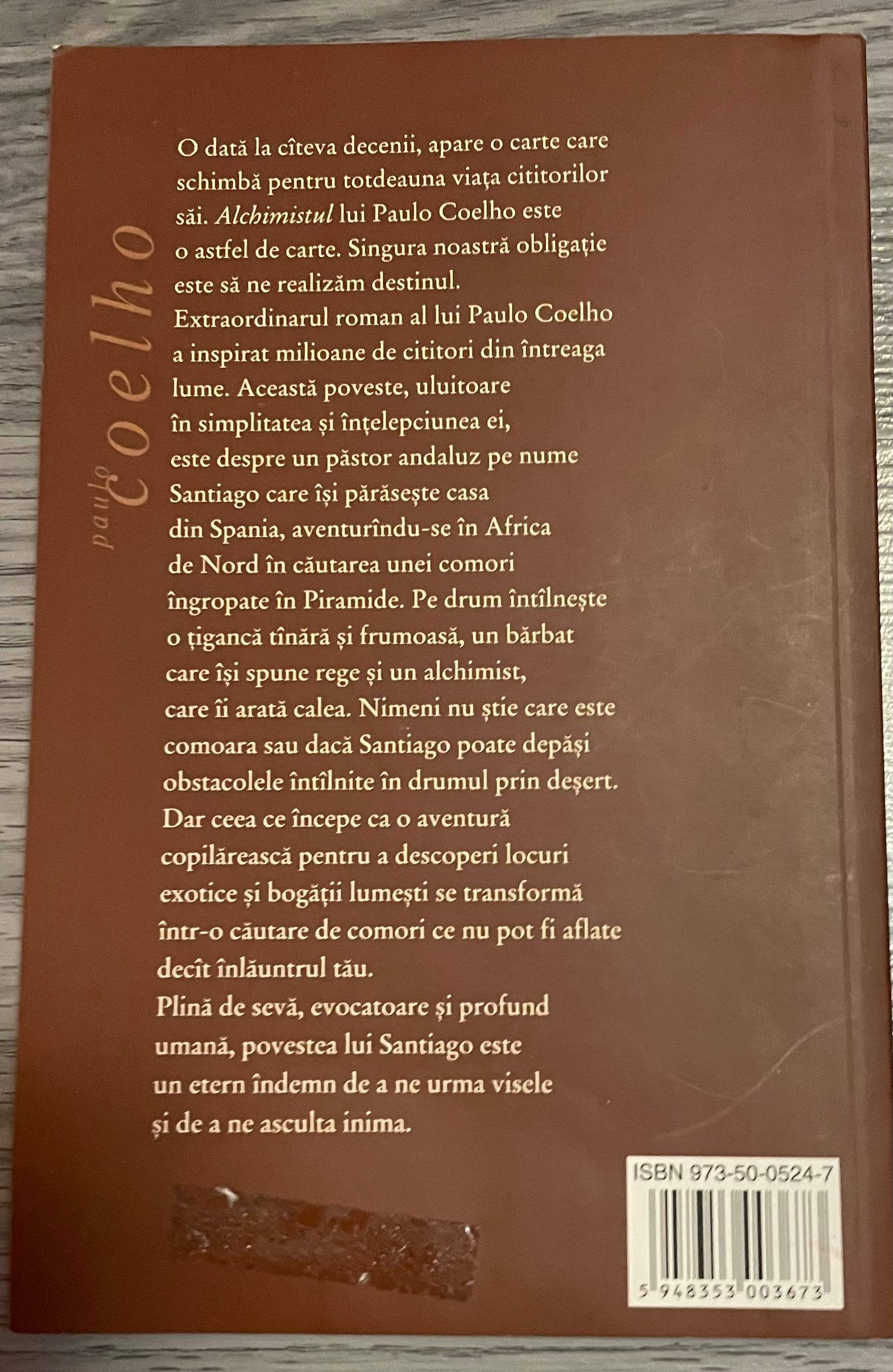 Alchimistul de Paolo Coelho