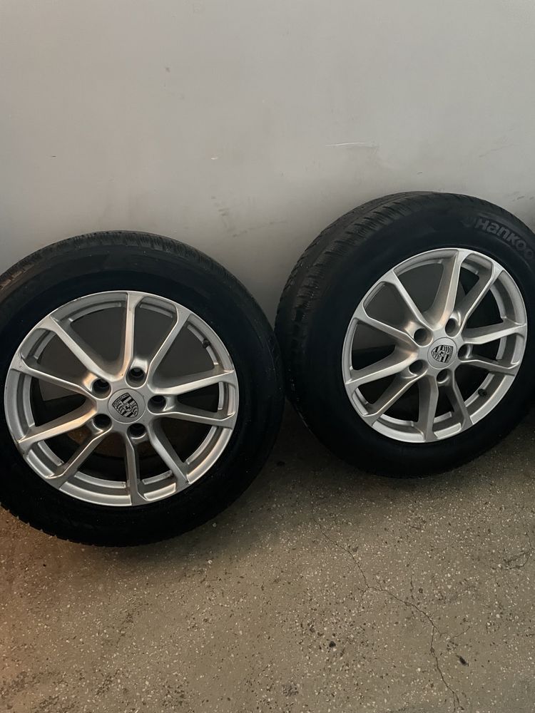 Set Jante Porsche Cayenne BBS originale 5x130 cu cauciucuri iarna fol