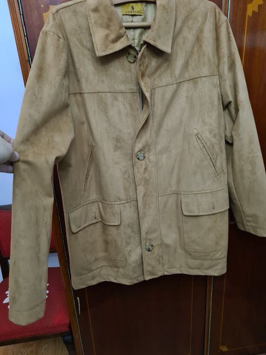 Geaca barbati piele și material