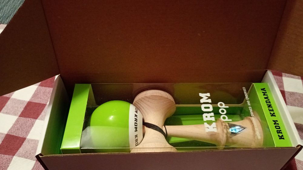 Kendama krom pop sticky verde lime