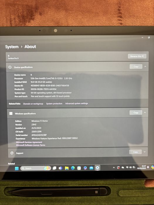 Tableta microsoft surface Pro 9