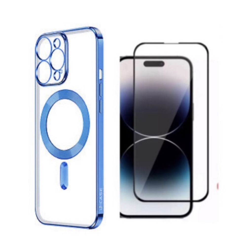 Iphone 15/16/16E PRO/MAX/PLUS Husa Magnetic Case Color si Folie Sticla