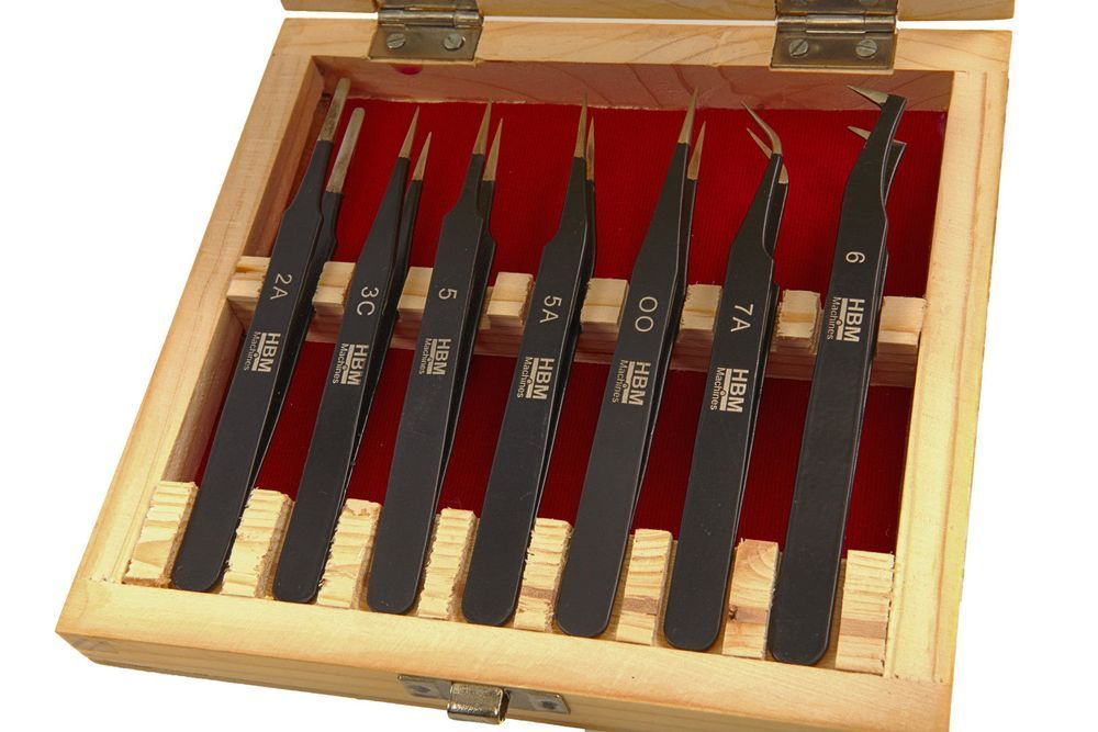 Set pensete anti-magnetice 7 piese hbm