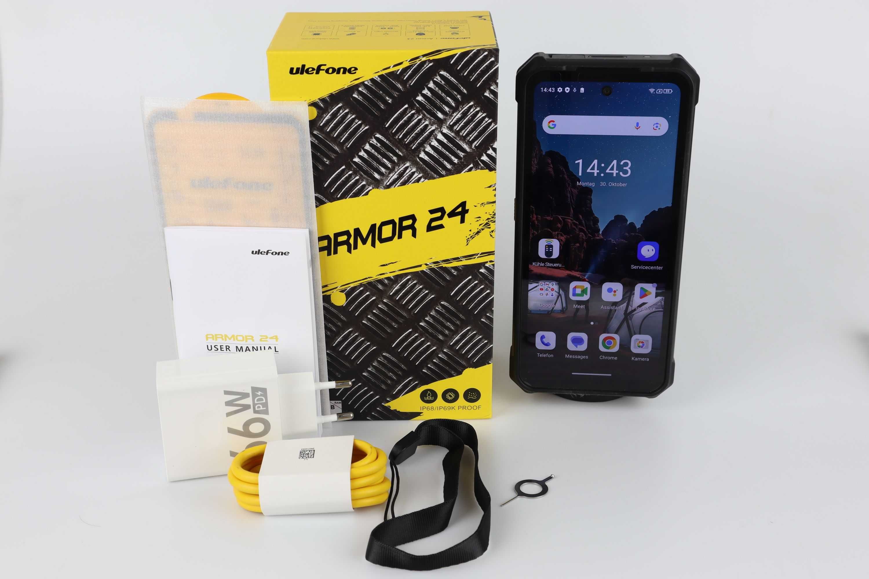 Ulefone Armor 24 24GB RAM 256GB ROM с IP68 защита, 1000 лумена фенер