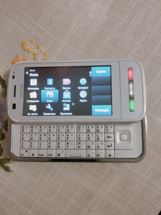 Nokia c6-00, телефон, кнопочный, ретро