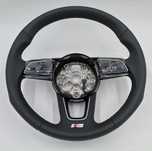 Нов ОE Спортен Волан Audi A1 A3 S3 Черна Кожа Червен Шев 82A419091F