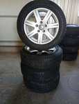 4 jante 5x130 R18 originale audi Q7 w Touareg anvelope 235/60/18 7mm