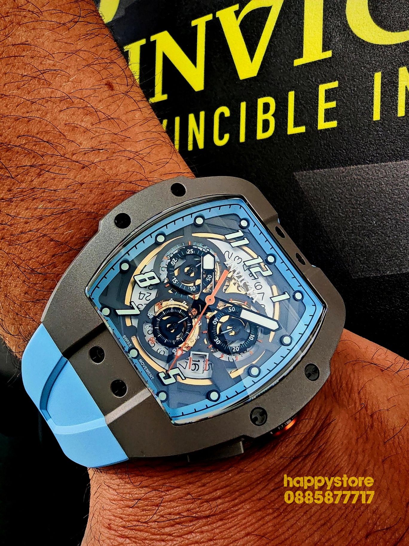 INVICTA JM Correa Swiss Blue LIMITED EDITION, Инвикта нов часовник