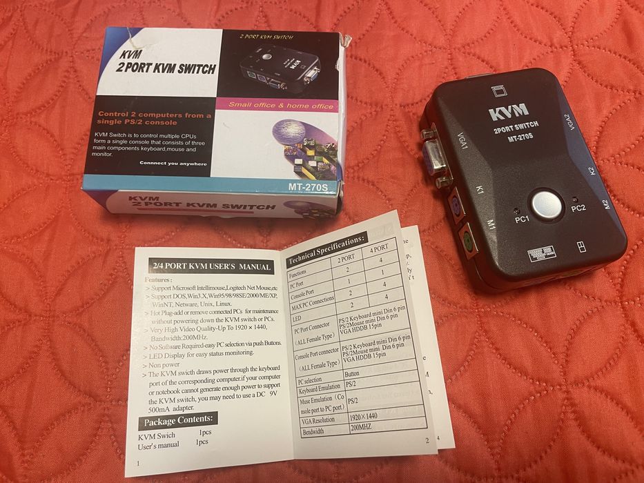 KVM switch port VGA PS