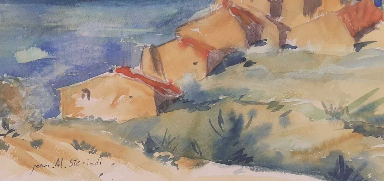 Tablou vechi - Balcic - semnat Jean Al. Steriadi