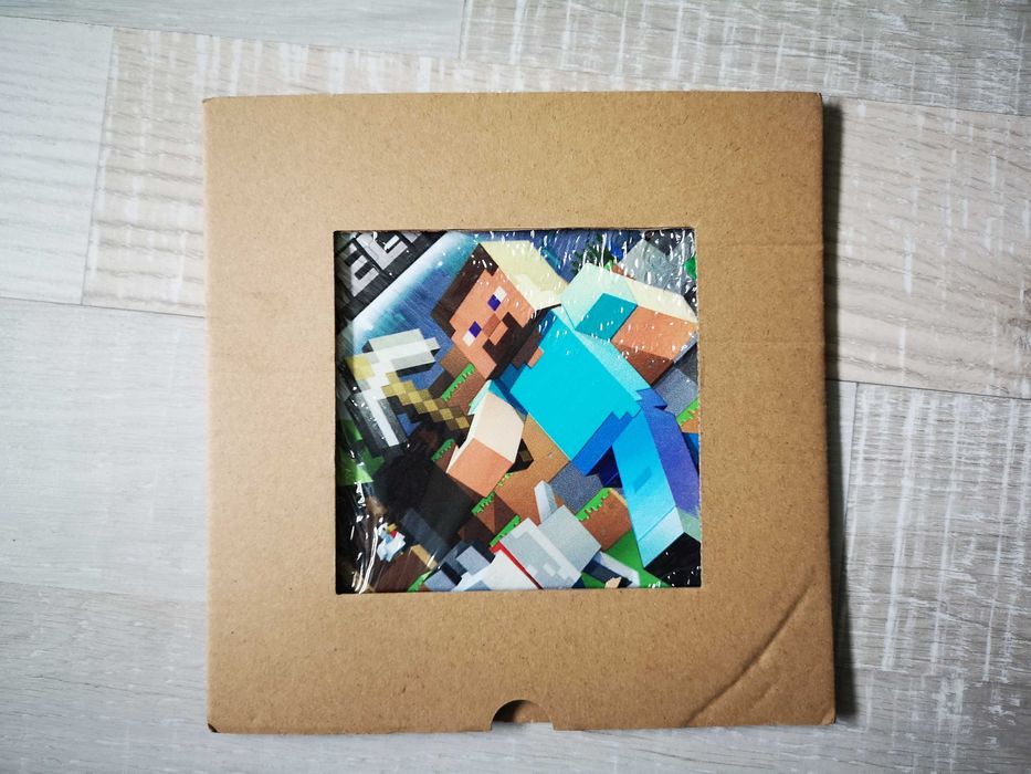 Кръгла метална картина Minecraft