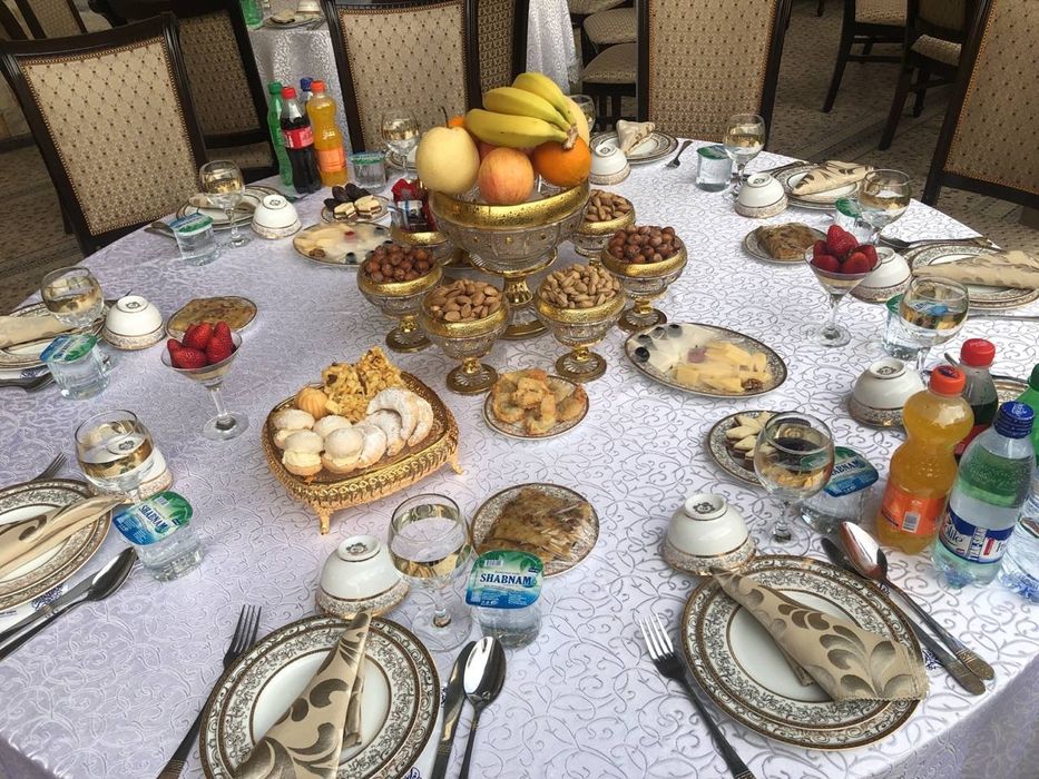 Prokat stol, stul va idishlar