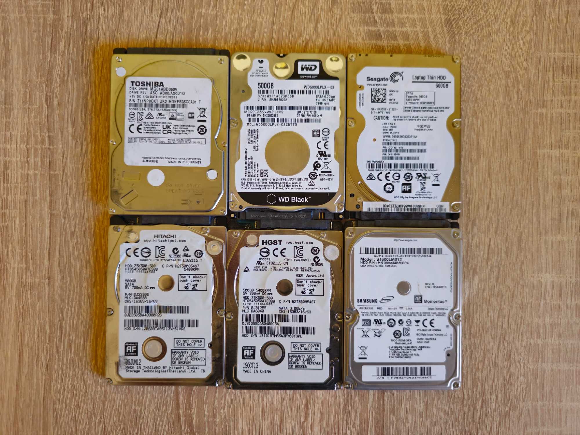 Твърди дискове 500GB/500ГБ 2.5" Лаптоп/PS3/PS4/XBOX/Хард диск/HDD/ХДД