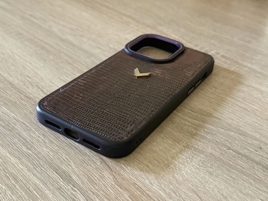 Husa Telefon iPhone 15 Pro Max , Piele , Textura Lizard