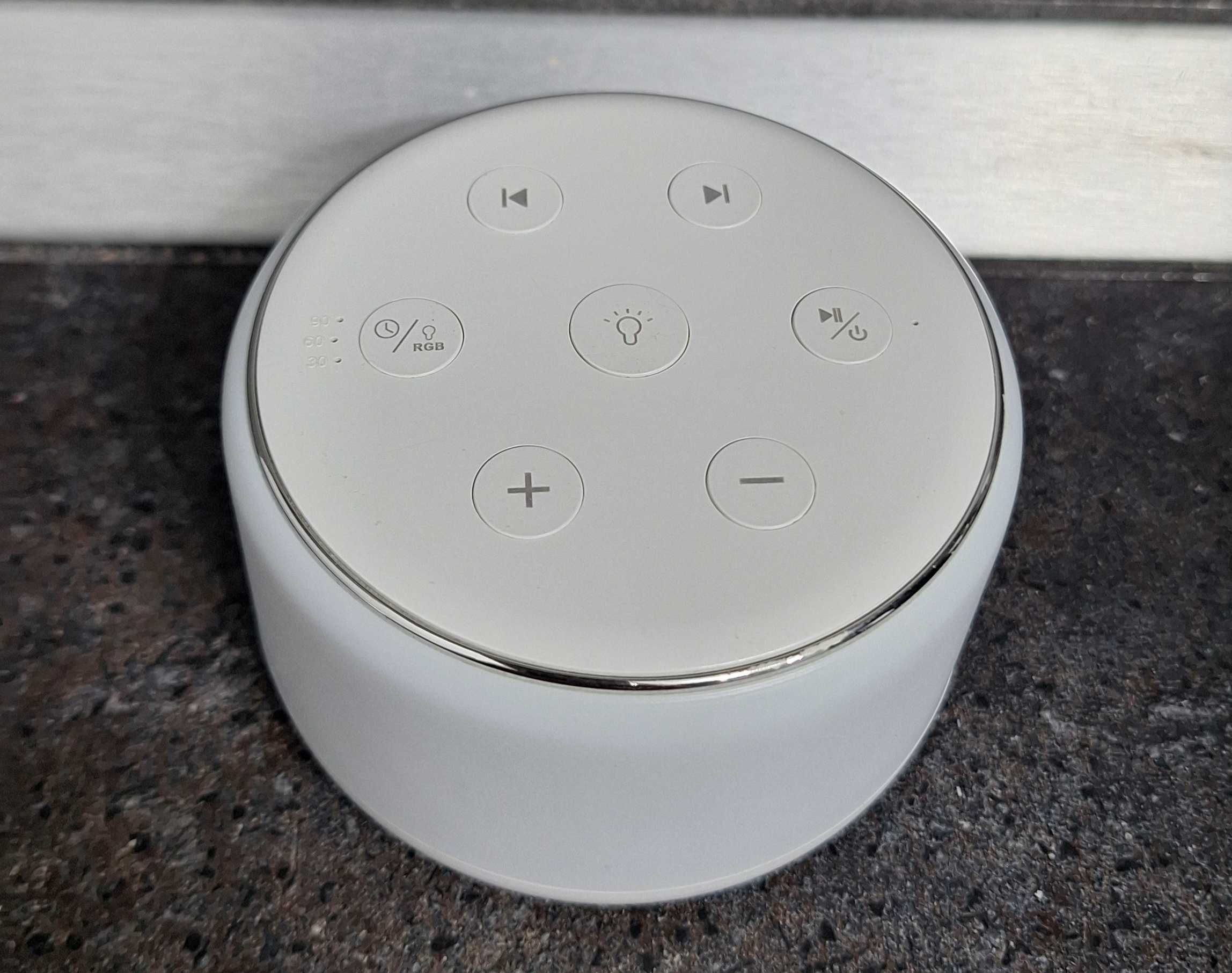 Dispozitiv white noise, portabil, timer, Lampa de veghe, alb