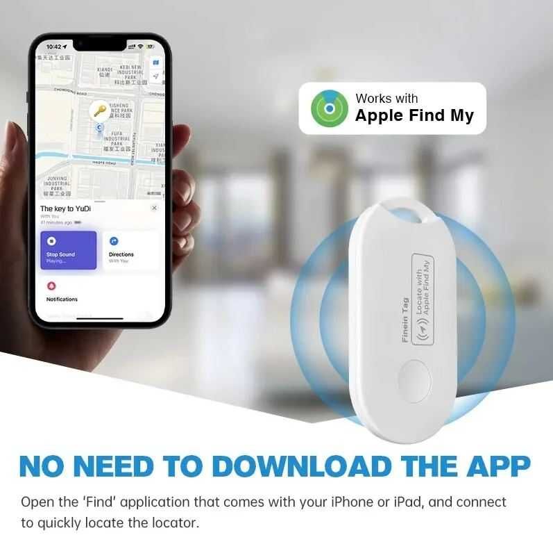 AirTag GPS W Apple Find My, Acoperire Globala -Dispozitiv Urmarire