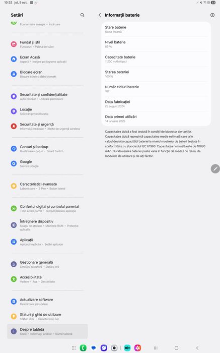 Tableta Samsung Galaxy S10  Ultra 5G nou in garanție