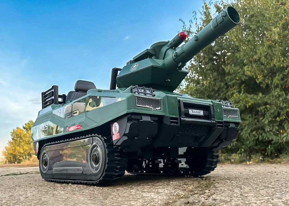 Детски Акумулаторен Танк Commander, 2х12V 12Ah, Дистанционно