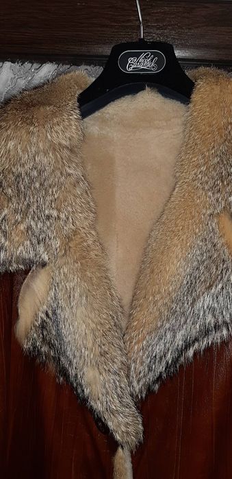 Мъжка парка / палто / яке / естествена кожа