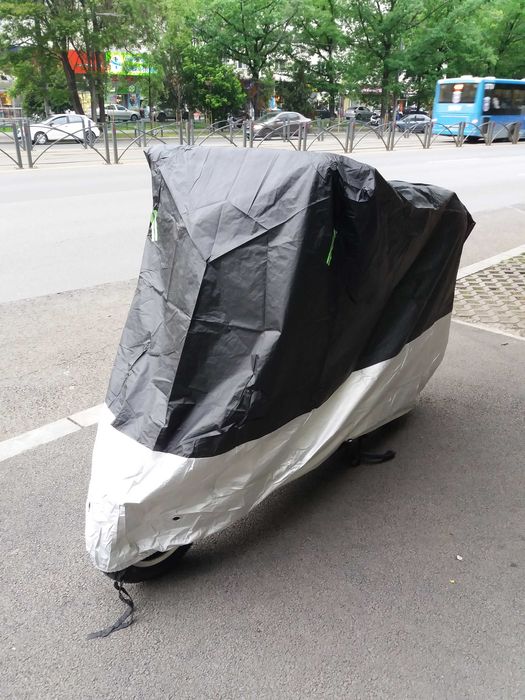 Prelata husa neagra  Oxford moto scuter motocicleta 230cmx125cm­x95cm