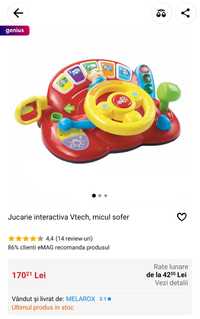 Jucarie interactiva Vtech, micul sofer