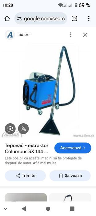 Vând aspirator cu abur,cu injecție