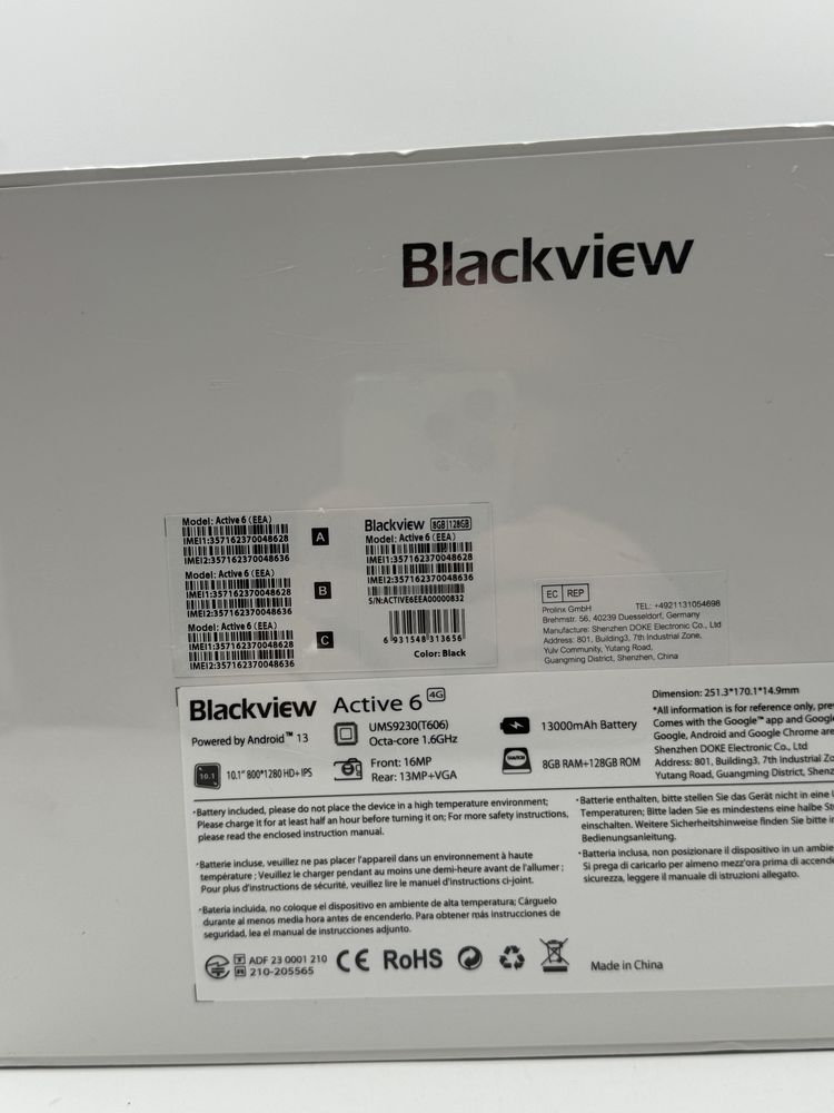Tableta BlackView Active 6  8 Ram/128 Sigilata