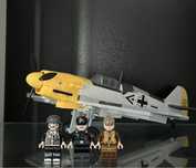 Lego Al doilea Razboi Mondial Avion Bf-109 + 3 Soldati